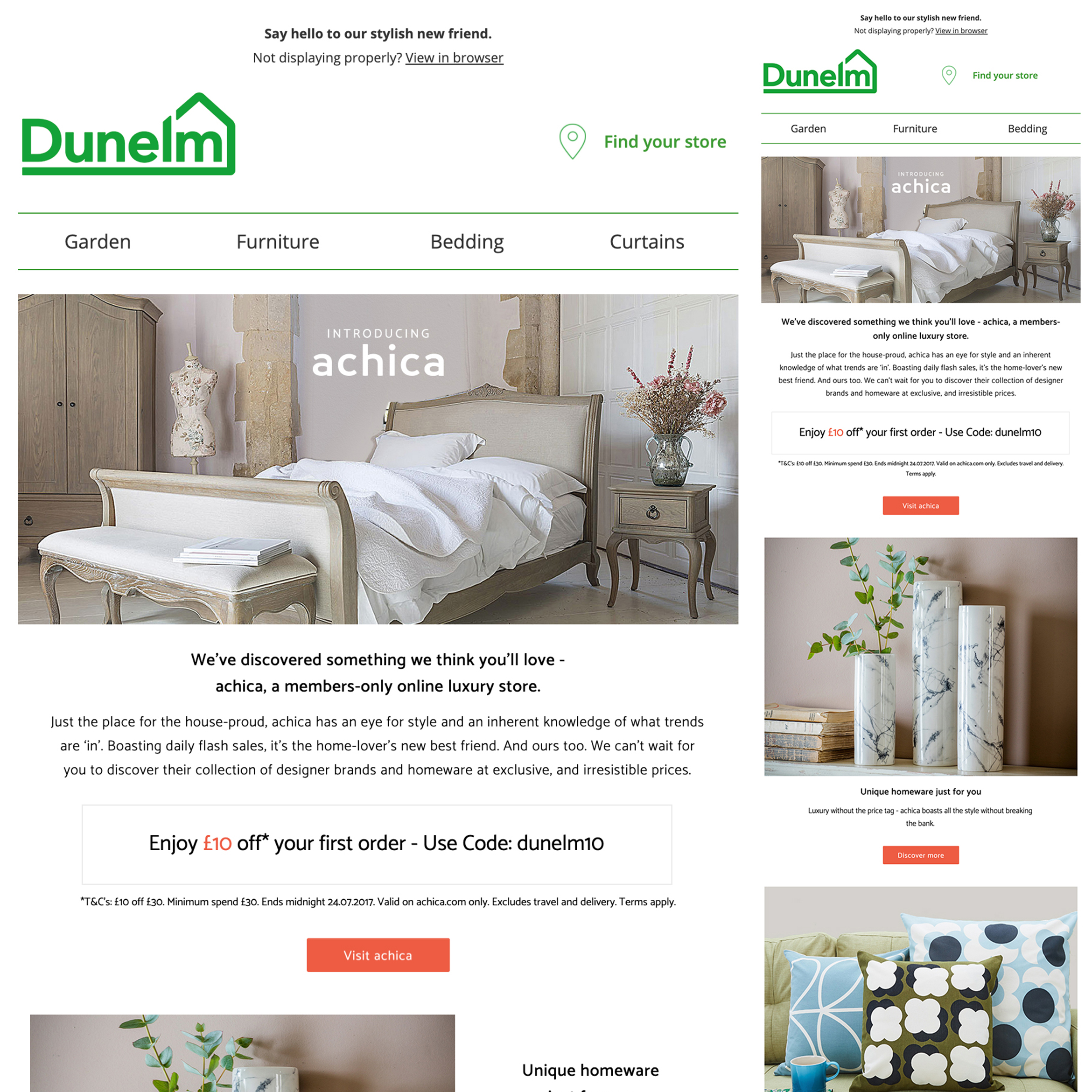 Dunelm email